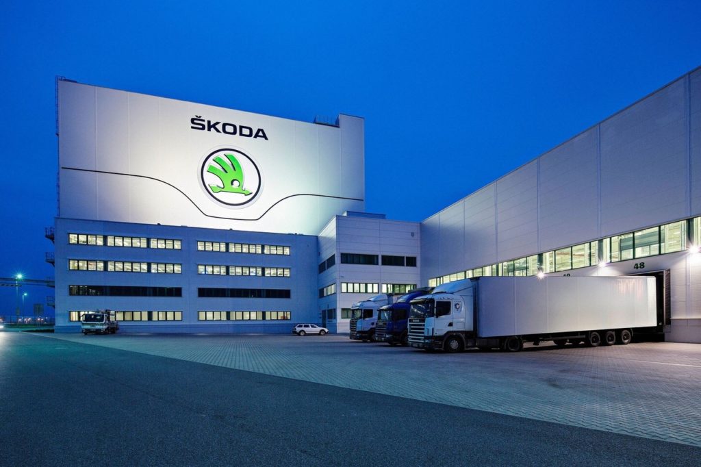 Завод Skoda (Volkswagen) в Чехии