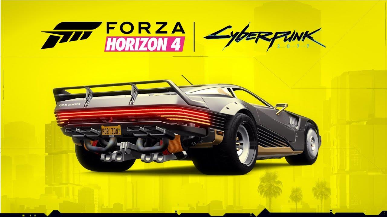 Управляйте безумной Quadra Turbo-R V-TECH из Cyberpunk 2077 в Forza Horizon 4