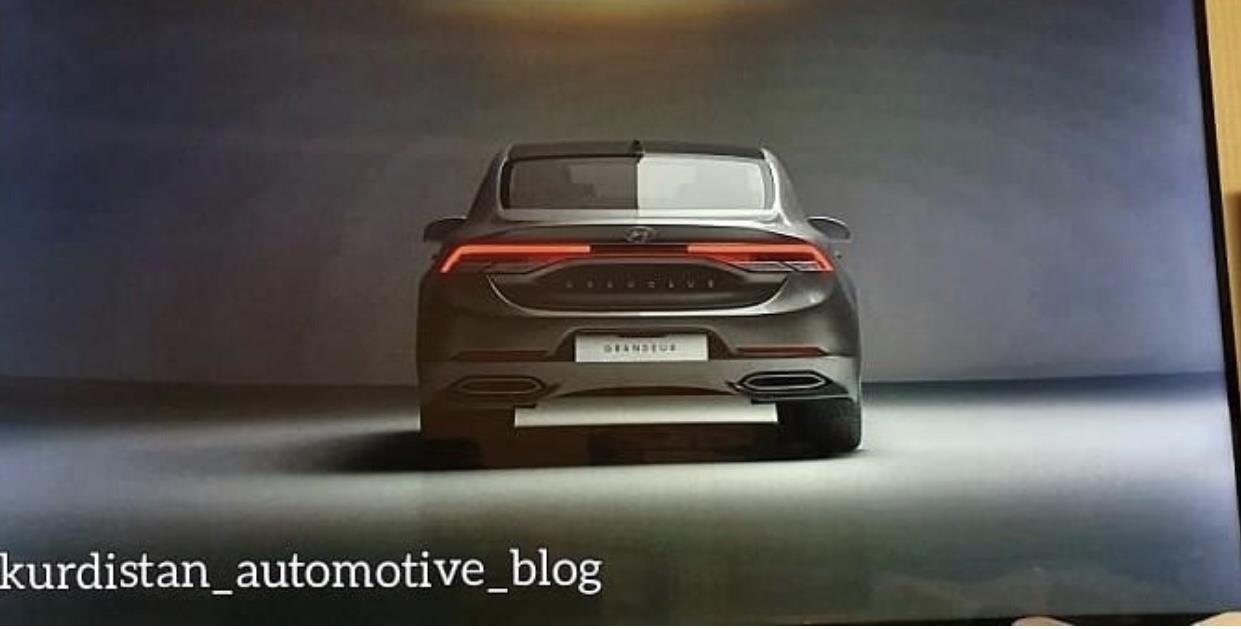 Hyundai Grandeur Facelift Spied, подтверждает утечку изображений