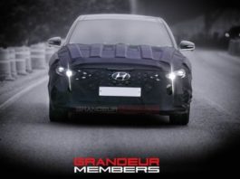 Hyundai grandeur spied с новой светодиодной drl signature 홈 페이지