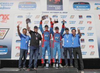Марк Уилкинс и Майкл Льюис выигрывают чемпионат IMSA Michelin Pilot Challenge 2019 в гоночном автомобиле Hyundai Veloster TCR