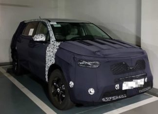 Новые шпионские снимки 2020 Kia Sorento Spied Inside на автостоянке