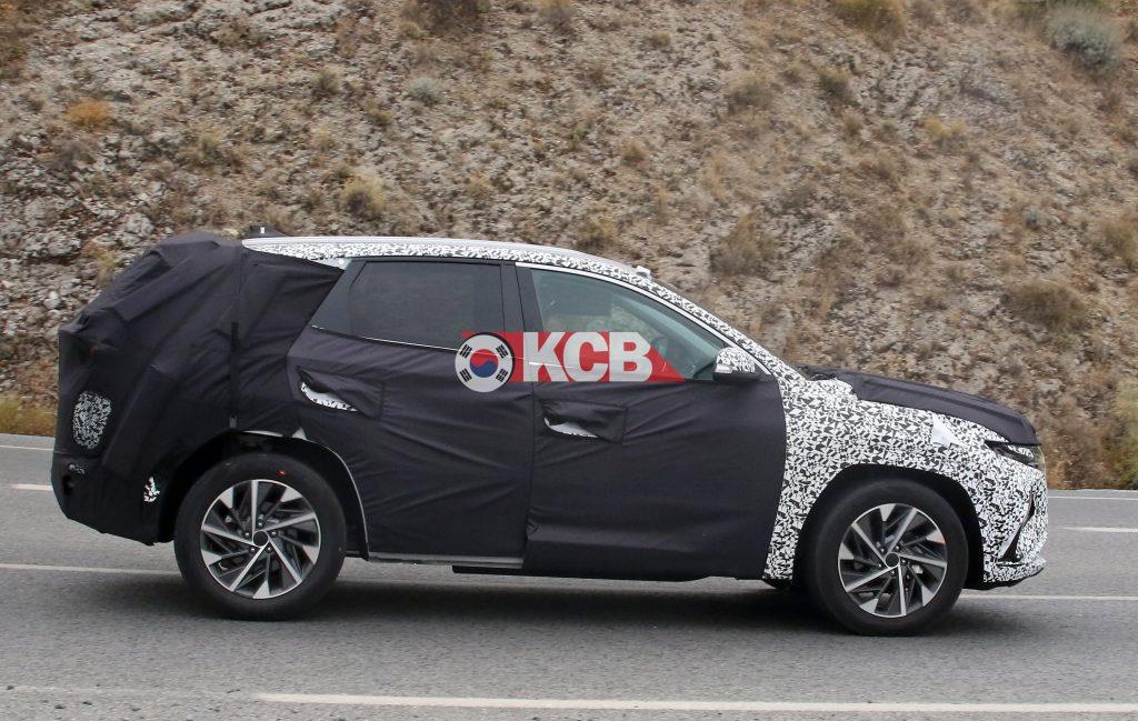 Hyundai Tucson de nouvelle génération espionnant sans camouflage avant