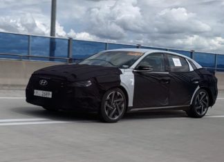 Hyundai Grandeur Facelift spionerade.