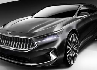 Kia Previews K7 Facelift на эскизах