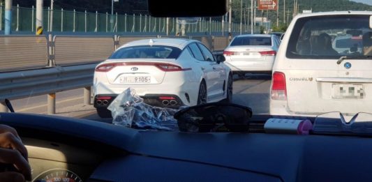 Испытательный прототип автомобиля kia stinger во время тестирования: фото Главная страница