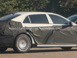 Шпионская съемка genesis g90 с тестирования в южной корее ホームページ
