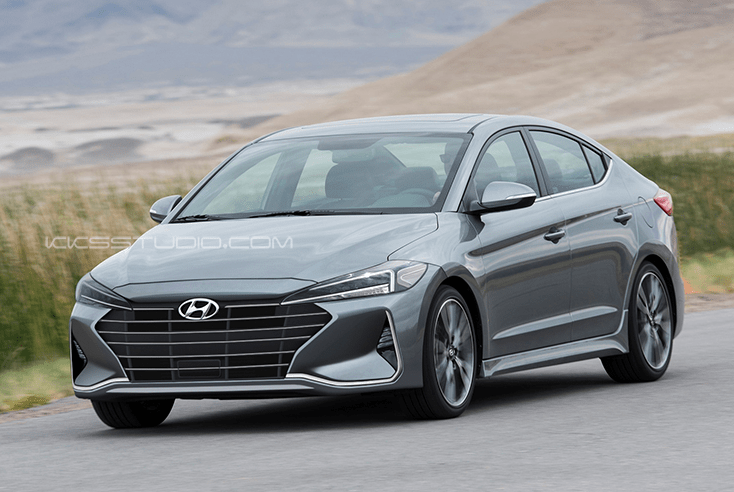 Hyundai Elantra Facelift Rendered