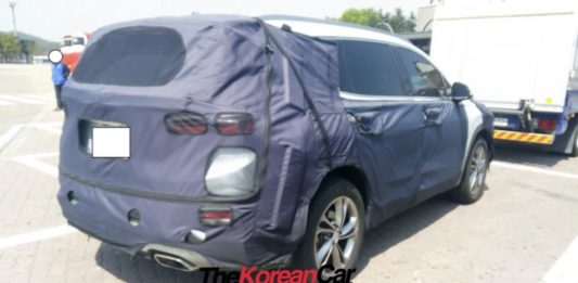 Hyundai santa fe mild hybrid spied testing Главная страница