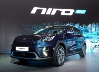 Kia Niro EV на Международном автосалоне в Пусане