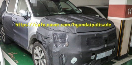 Kia telluride spied внутри парковки в сеуле Hauptseite