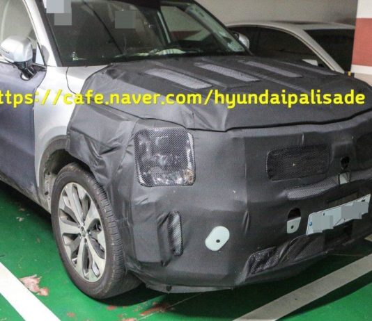 Kia telluride spied внутри парковки в сеуле Hauptseite