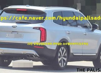 Kia Telluride Spiata completamente nascosta