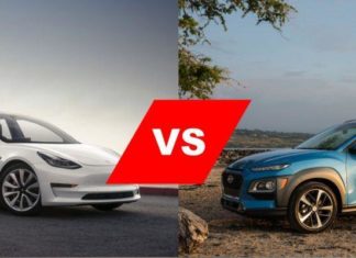 Wirtualny pojedynek: Tesla Model 3 kontra Hyundai Kona Electric